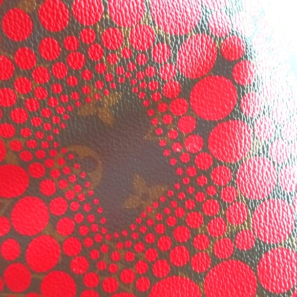 LOUIS VUITTON Speedy 30 Yayoi Kusama 2012 LTD ED Pumpkin Infinity Red Purs Bag - Picture 10 of 16